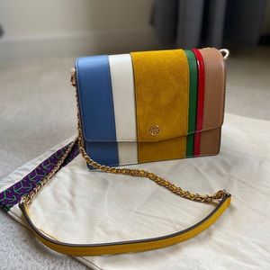 Tory Burch Robinson Balloon Stripe Convertible Bag
